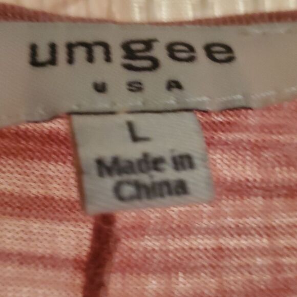 Umgee  Tunic  lace trim L - Picture 2 of 8